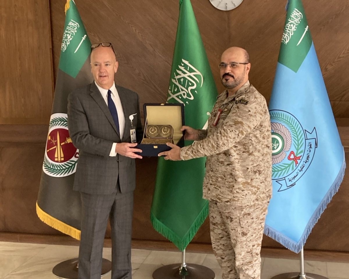 General Davis with a senior Saudi officer